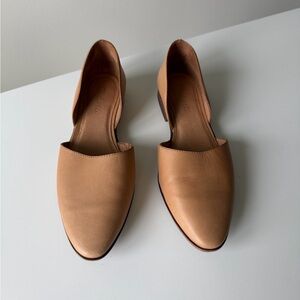 Madewell Tan Leather Flats